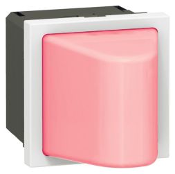 Legrand 078560 signal light MOSAIC rt 12-24V 2mod ws , (red)