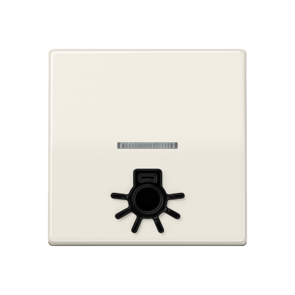 Jung AS591L1KO5 rocker switch 1-way with light guide, with touch-sensitive light symbol, Duroplast, AS series, white