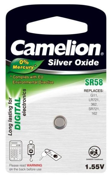 Hückmann 141235 Camelion SR58W 362-mercury-free watch battery