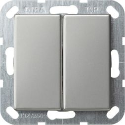 Gira 0125600 push button switch 125600 series System 55 stainless steel