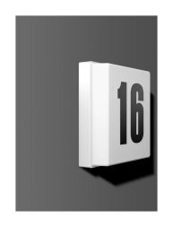 RZB 221167.002.25 5W 210lm 226x226x70 m.DS white LED house number light LB19