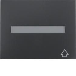 Berker 11547106 intermediate ring with hinged lid and labelling field anthracite, matt Berker K.1