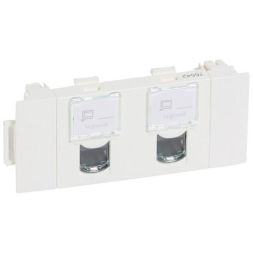 Legrand 076542 Mosaic 2-f.RJ45 Cat5e ultra white insert