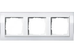 Gira 0213723 3-way cover frame for pure white Gira Event Clear White