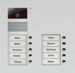 TCS AVU15100-0010 Series AVU 10 KT 2-column UP silver video door station