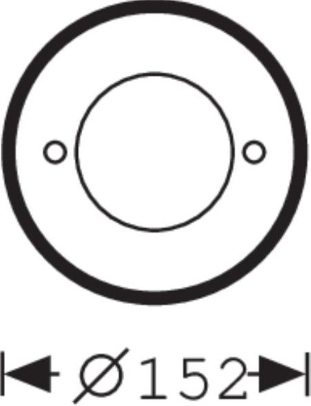 Trilux 4331600 08510PR round end plate