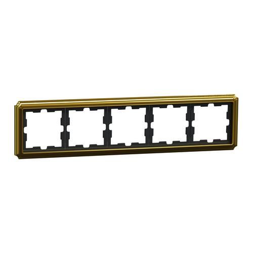 MERTEN MEG4050-4741 D-Antique metal frame 5-fold 24k gold frame