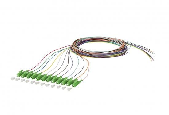 METZ CONNECT LC-APC OS2 0.9mm 12 colors 2m fiber optic pigtail OpDAT, 150Q1JA0020E
