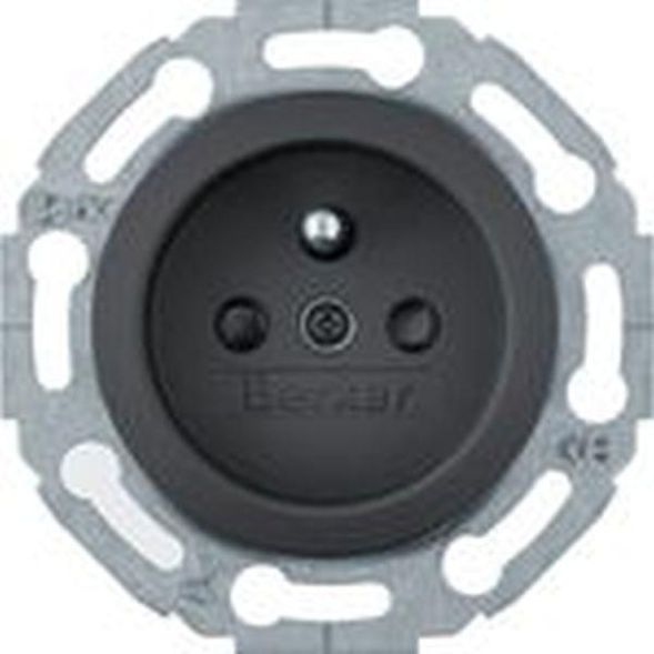 Berker MAN0101117 socket Skostift BS 1930 softtouch black.