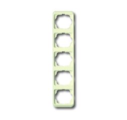 Busch-Jaeger 1735-22G cover frame, 5-way frame ivory/white