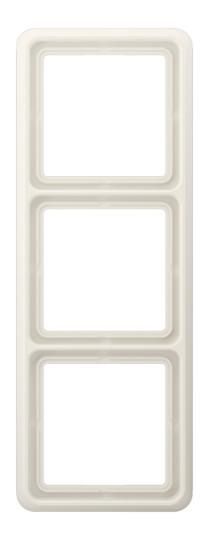 Jung CD583WUW frame 3-way, vertical and horizontal mounting, thermoplastic, CD 500, white