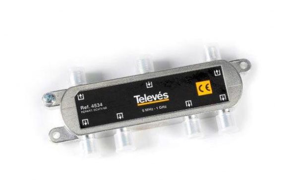 Televes VT610D BK-VT 6-way 5-1218MHz VD 10dB