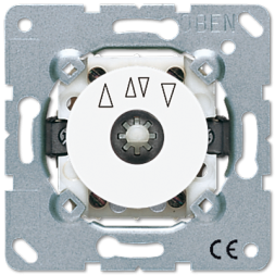 Jung 1234.20WW blind rotary switch reversing switch/button 2-pole (2 drives), 10 A 250 V ~, alpine white, flush-mounted