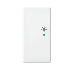 Busch-Jaeger 6231-21-914 Rocker switch, 2-way left, with symbol 'light' alpine white