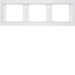 Berker 13737009 frame polar white, glossy Berker K.1