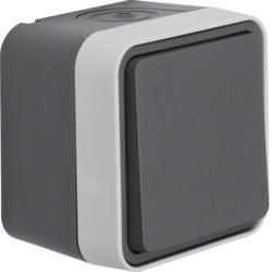 Berker 30763505 changeover switch AP grey/light grey matt Berker W.1