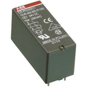 ABB Stotz-Kontakt CR-P024AC2G, plug-in interface relay 2We, A1-A2=24VAC, 250V/8A, gold contacts, 1SVR405606R0000