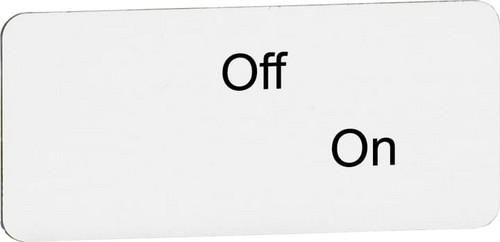 ABB Stotz-Kontakt 1SFA611930R1173 Off/On for switch with 2 switch positions text insert