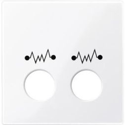 MERTEN 451325 Central plate active white glossy System M