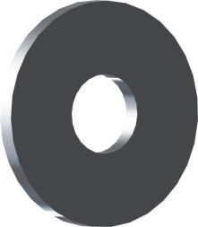 Reisser 009021V038-043012S-1 DIN 9021 body washers, D 4.3 x 12, stainless steel A2, pickled, passivated, pack of 100