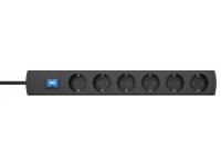 Kopp 233005012 UNOversal 6-way anthracite 5m power strip