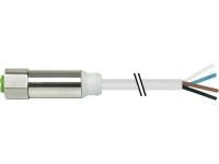 Murrelektronik 7044-12221-3360350 Steel Bu. 0° A-kod. TPE-S 4x0.34 gr 3.5m circular connector