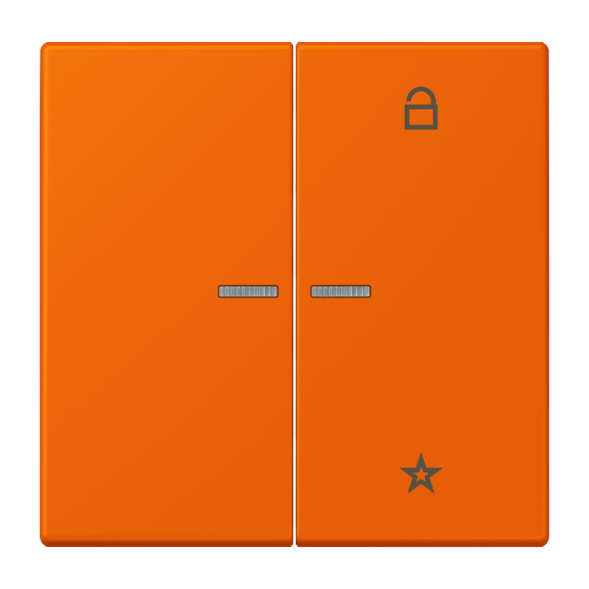 Jung FMLC1701224 eNet button universal 1-way 2-way, Duroplast, LS series, orange ( LC32080 )