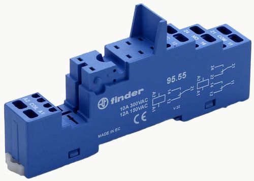 Finder 95.55 relay socket blue