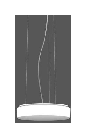 RZB 311978.002.1 Flat Polymero 21W 4000K D360 LP1300 PMMA LED pendant light