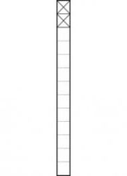 Siedle KSF 613-2 SM communication pedestal freestanding in silver metallic