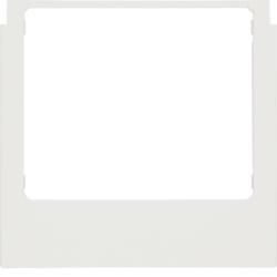 Berker 13197009 design frame square accessories polar white glossy