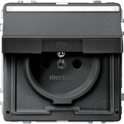 MERTEN MEG2612-7214 socket anthracite AQUADESIGN