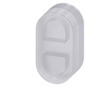 Siemens 3SU1900-0DG70-0AA0 Silicone protective cap for double pushbutton flat clear