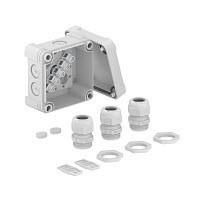 OBO Bettermann X01 TG M20 LGR terminal block 95x95 light cable junction box, 2005220