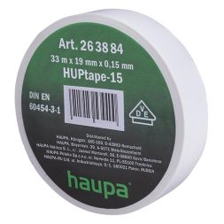HAUPA 263884 insulating tape PVC 19mm 33m white UV-best