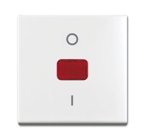 Busch-Jaeger 2544-914 rocker with neutral symbol, screw-on (holding element) alpine white