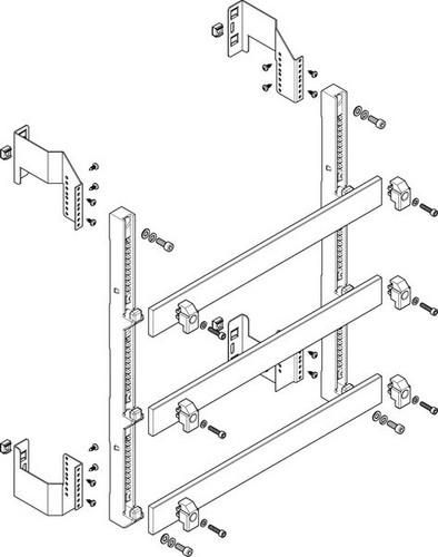 ABN flat 185mm with CU 50x10mm 3-pole 150mm busbar module (MFSC25983)