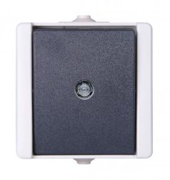 Kopp 540396001 AP-wet room 10AX 250V IP44 pAQA hg/dg button