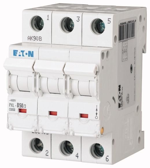 Eaton PXL-B50/3 circuit breaker, 50A, 3p, B-Char , 236405