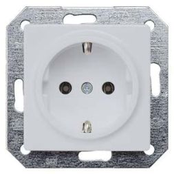 Siemens 5UB1931 SCHUKO socket, aluminium metallic