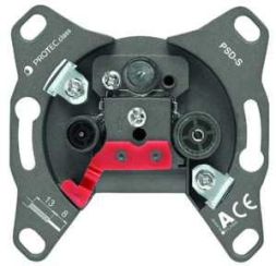 PROTEC.class 05103002 Antenna technology 3-hole SAT antenna socket stub/end PSD-S