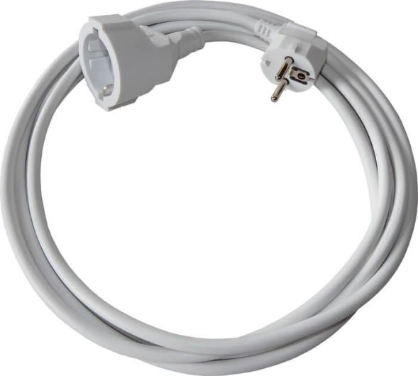 Pollmann 3500121 H05VV-F 3G1,5 white 3m extension