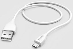 Hama 201587 USB-A - Micro-USB, 1.5 m, white USB charging cable