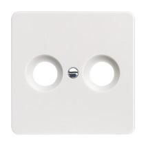 ELSO 226024 Central plate for antenna socket 2-hole pure white