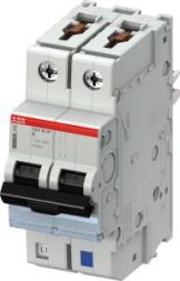 ABB Stotz-Kontakt S401M-K6NP, miniature circuit breaker K,6A,NP,10kA,2P,pluggable, protected neutral conductor, 2CCS571103R8377