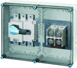 Hensel Mi 7665 630A 3-pole + PE + N Mi switch disconnector housing