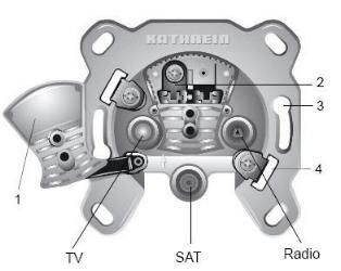 Kathrein ESC30 3-way satellite end socket
