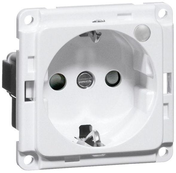 Hochköpper 00272311 D 6511.02 ME LED/4 SI pure white socket SCHUKO