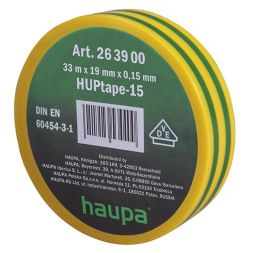 HAUPA 263900 insulating tape PVC 19mm 33m gn/ge UV-best