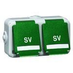 Hochköpper 00803711 D 6632 WAB NA SV green socket SCHUKO